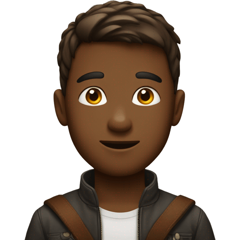 garçon marron emoji