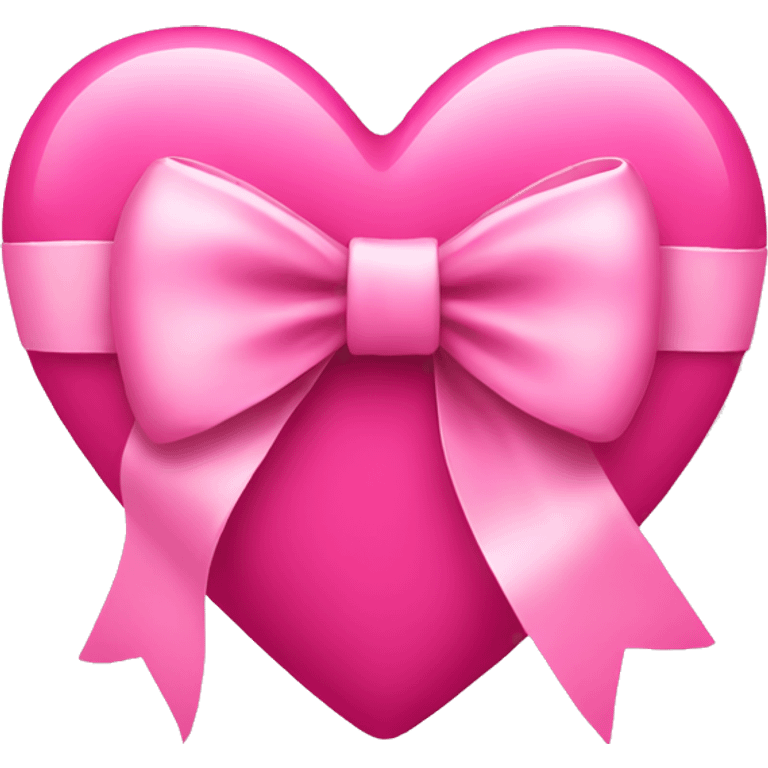 pink heart with bow emoji