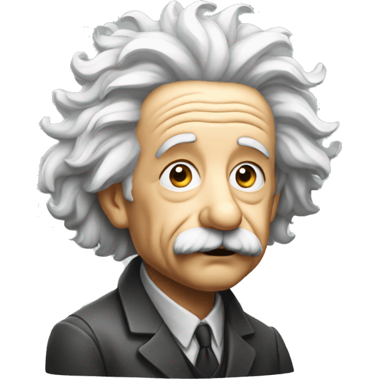 einstein thinking emoji