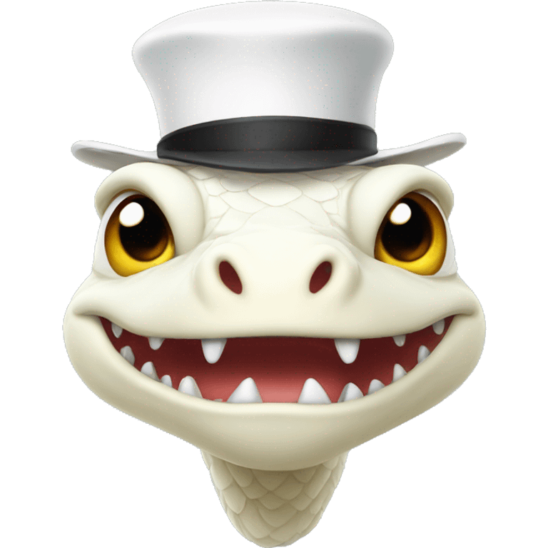 Dragon with white hat emoji