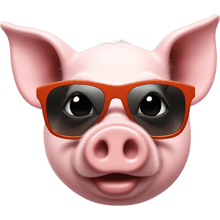 Pig in sunglasses  emoji