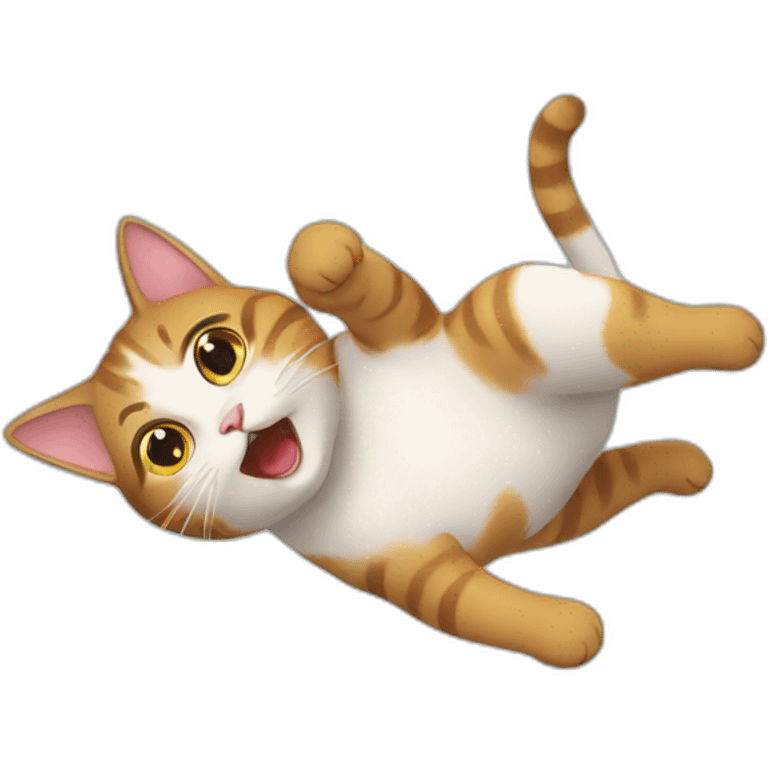 Cat falling emoji