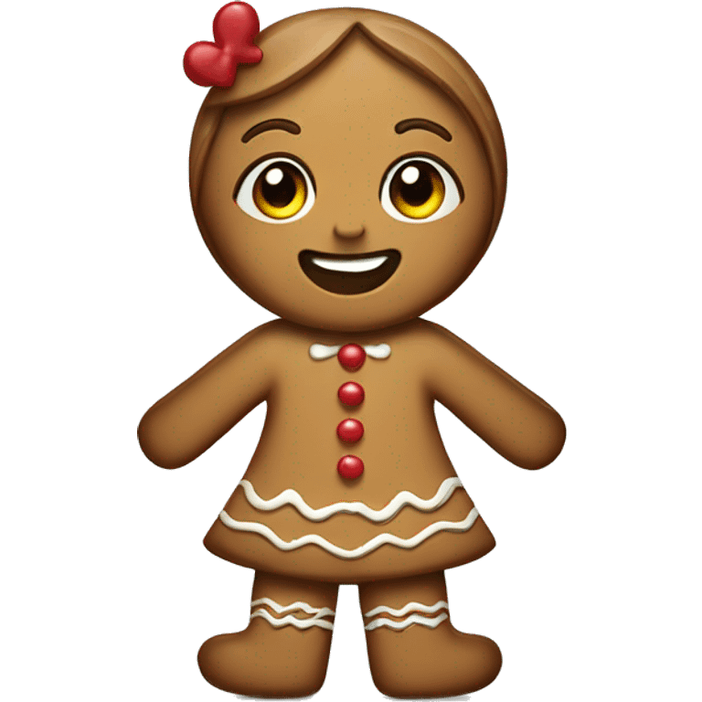 Gingerbread girl emoji