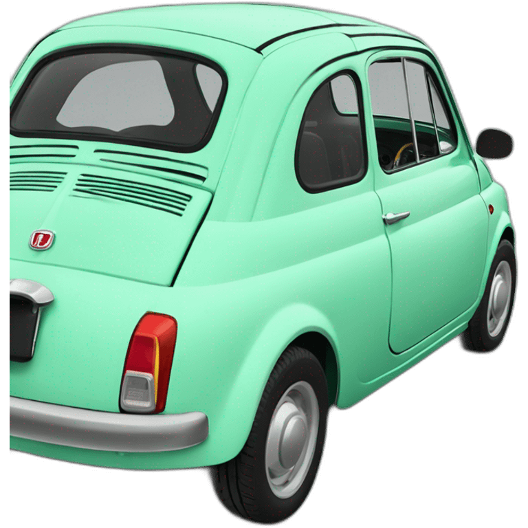 mint green fiat 500 emoji