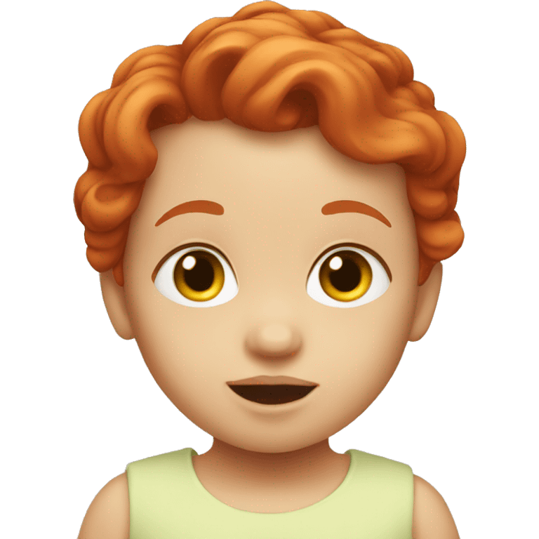 Redhead baby emoji