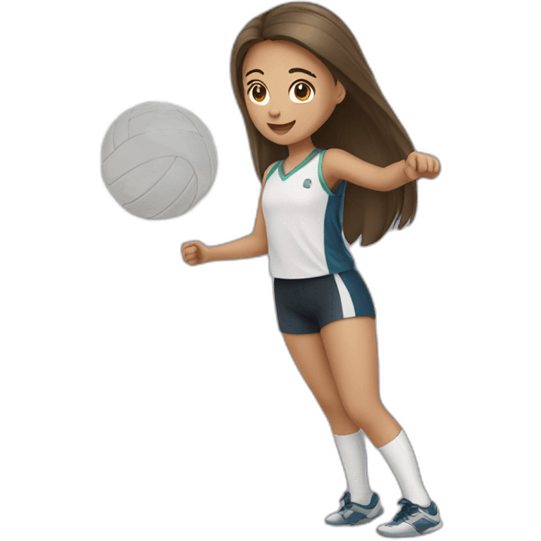 girl playing voleibol emoji