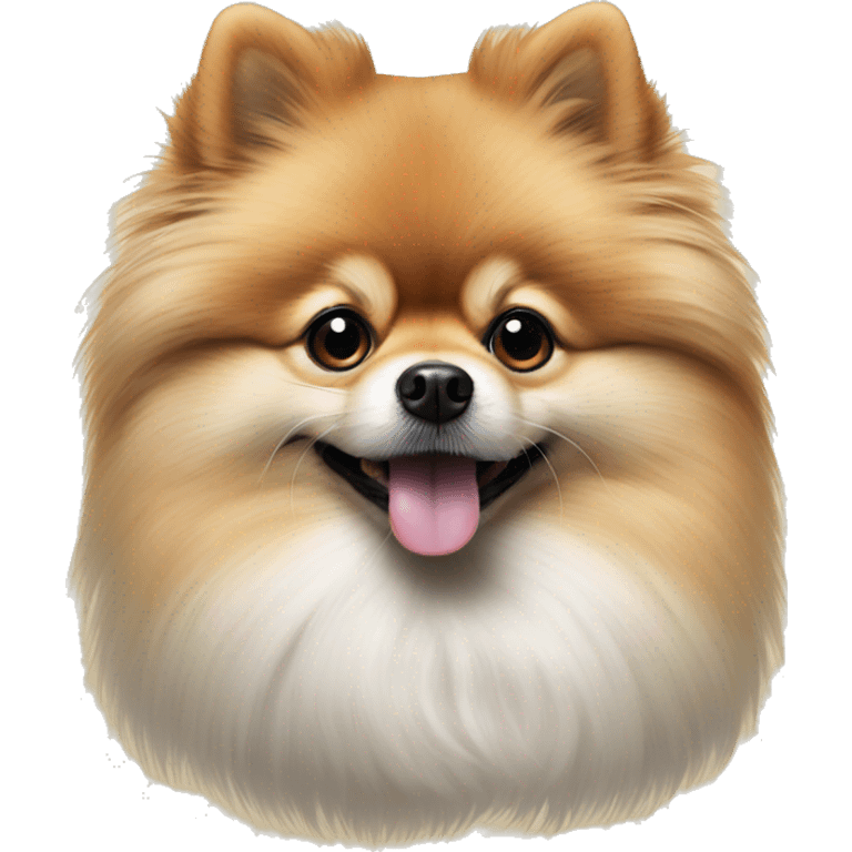 Hyper realistic Pomeranian  emoji