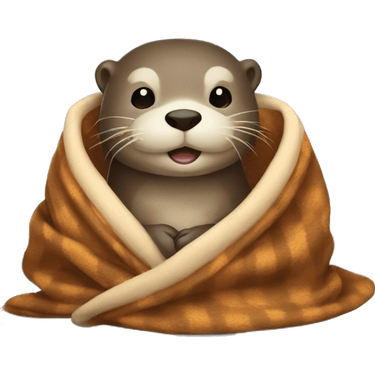 otter with blanket emoji