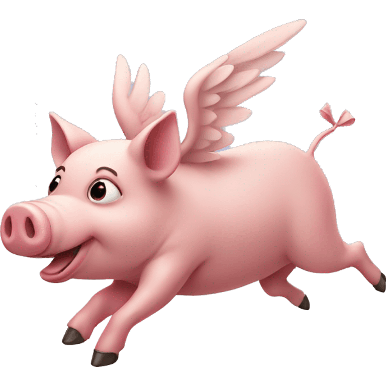 Flying pig emoji