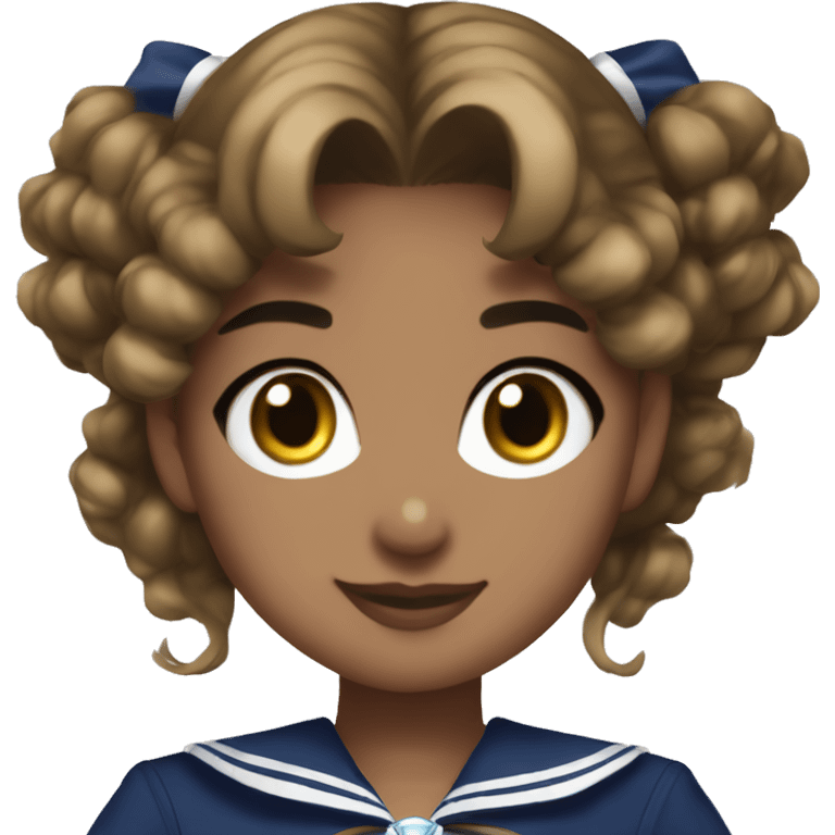 Sailor moon Serena olive skin brown hair emoji