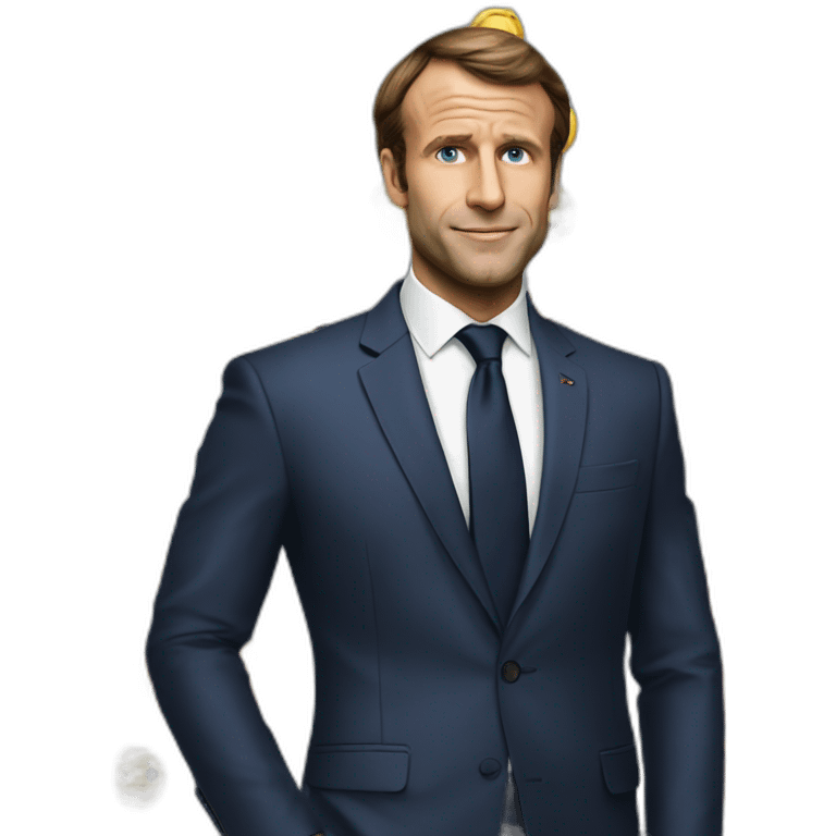 Macron Giga Chad emoji