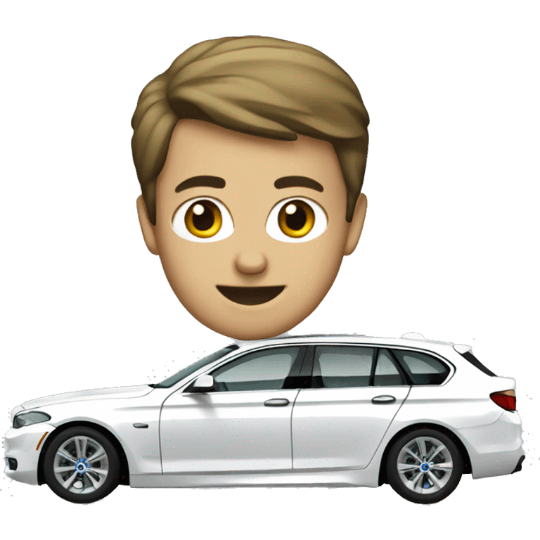 white bmw 5 series emoji