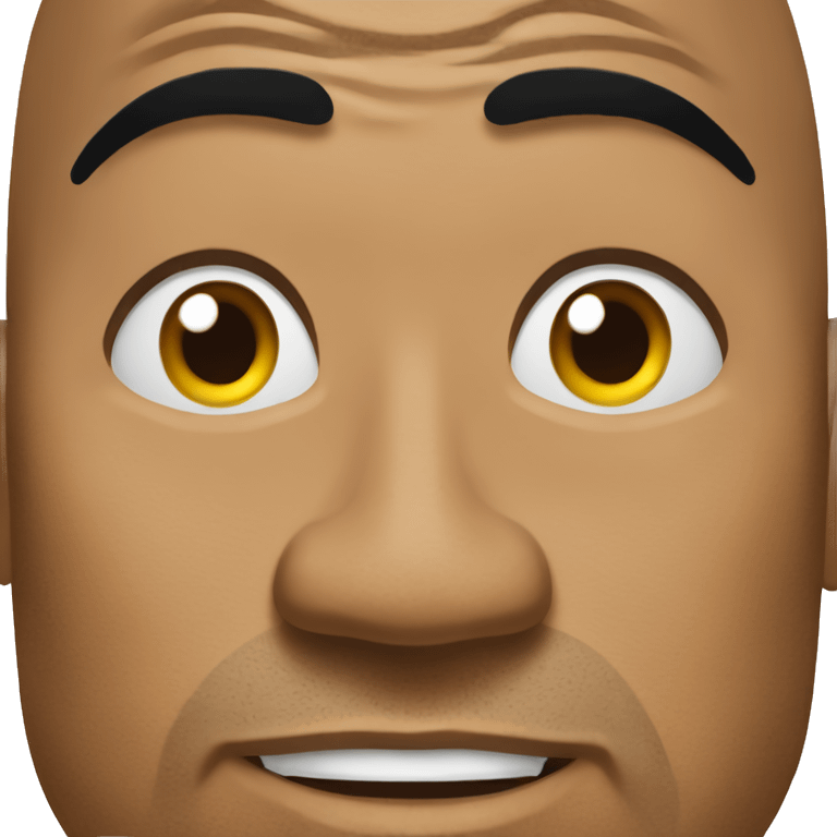 the rock one eyebrow lifted emoji