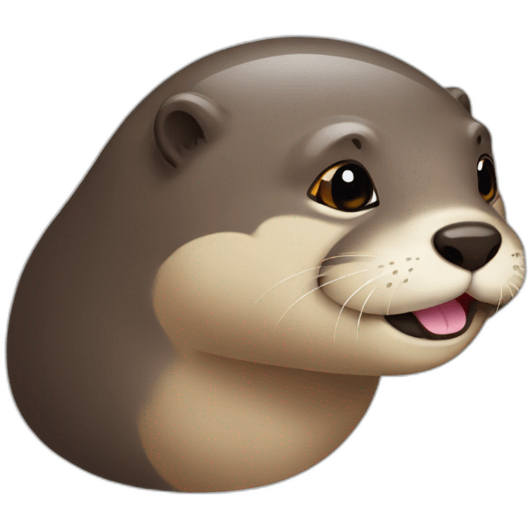 Otter with sun emoji