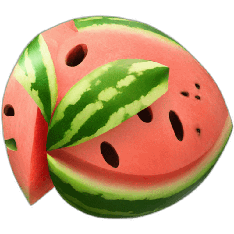 Mario watermelon emoji