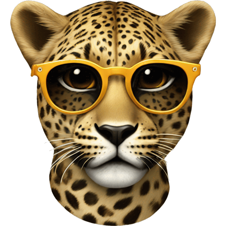 leopard euro sunglasses emoji