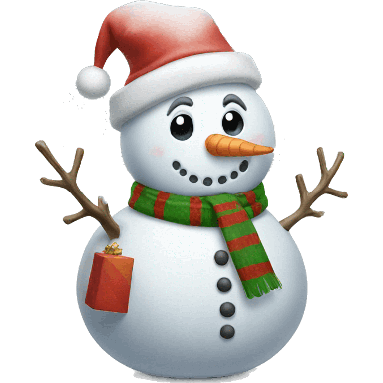 Christmas snowman  emoji