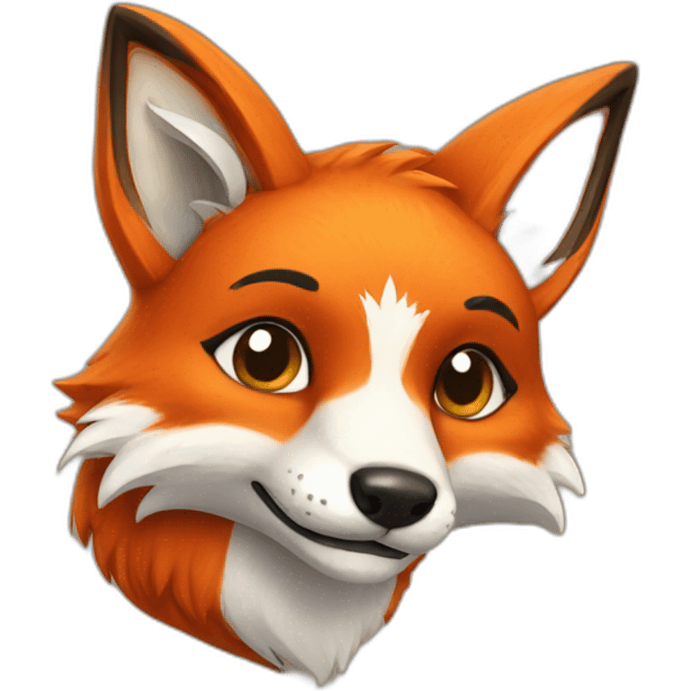 Furry fox emoji