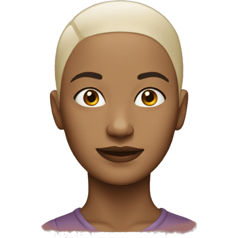 bald woman emoji