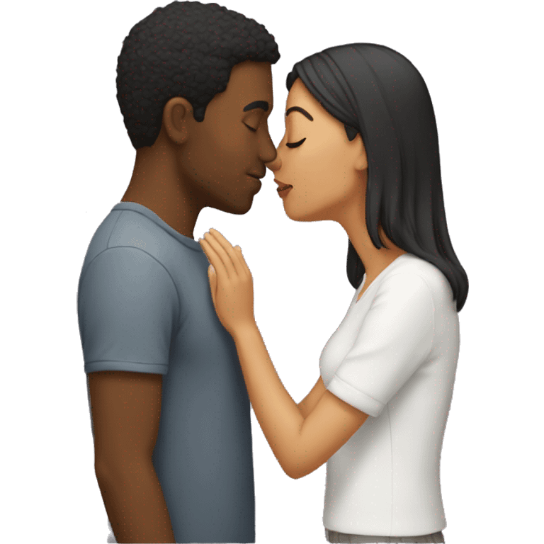 couple kissing emoji