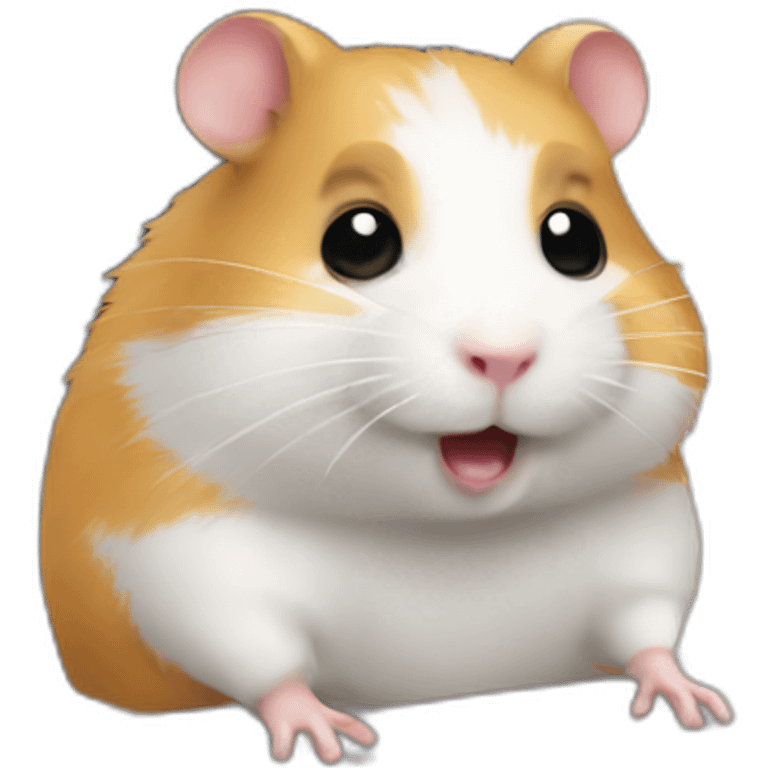 Hamster working in office emoji