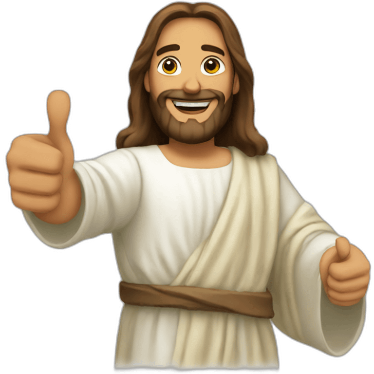 Jesus-thumbs-up emoji