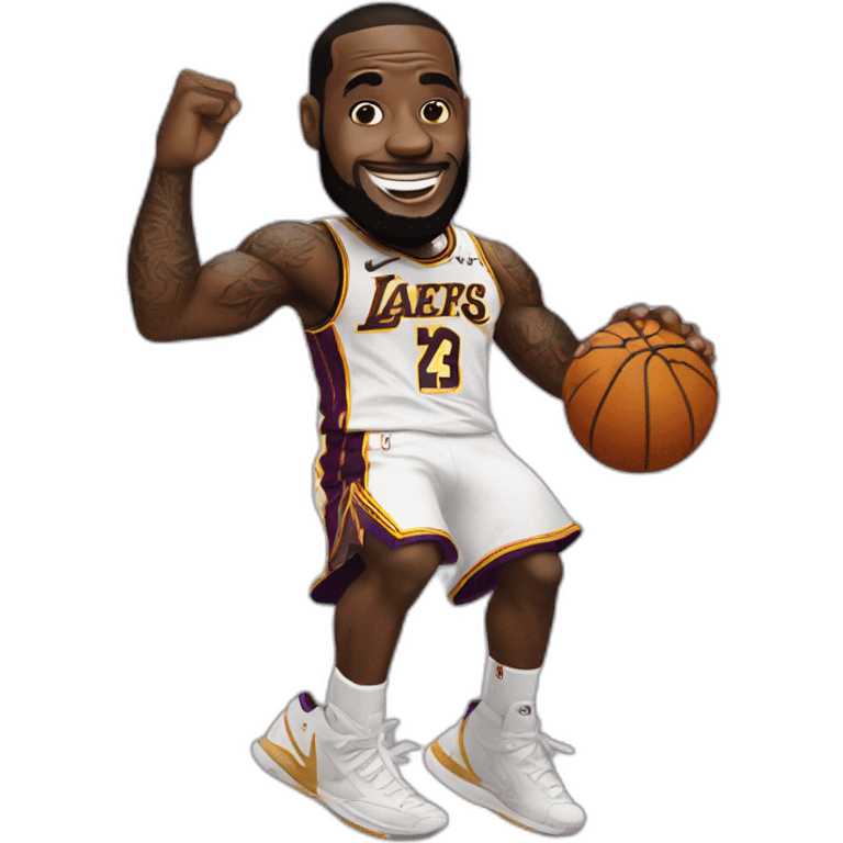 LeBron James dancing emoji