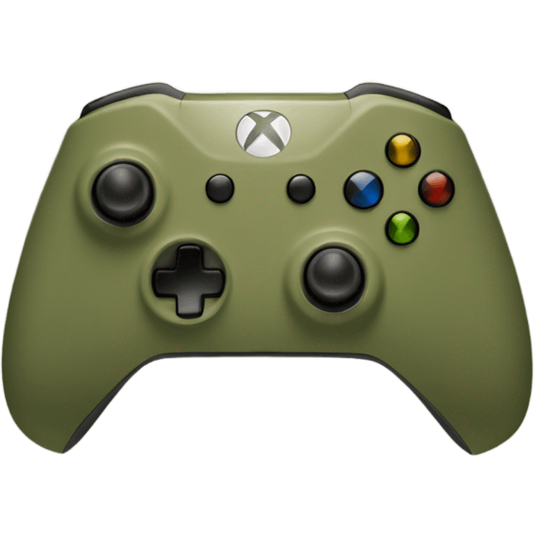 Khaki green Xbox controller  emoji