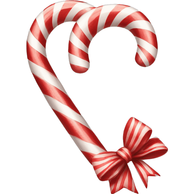 Candy cane bow emoji