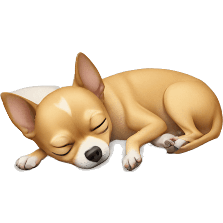 A chihuahua sleeping  emoji