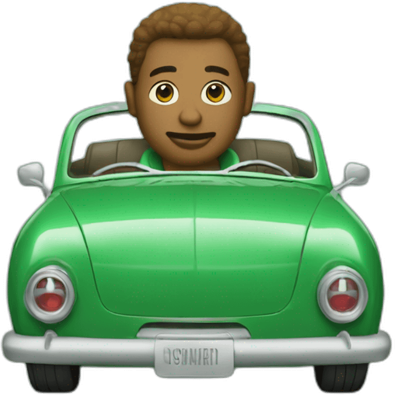 louie-smith-in-agreen-car emoji