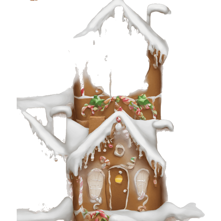 gingerbread house emoji