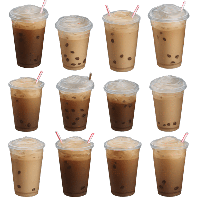 Iced coffee emoji