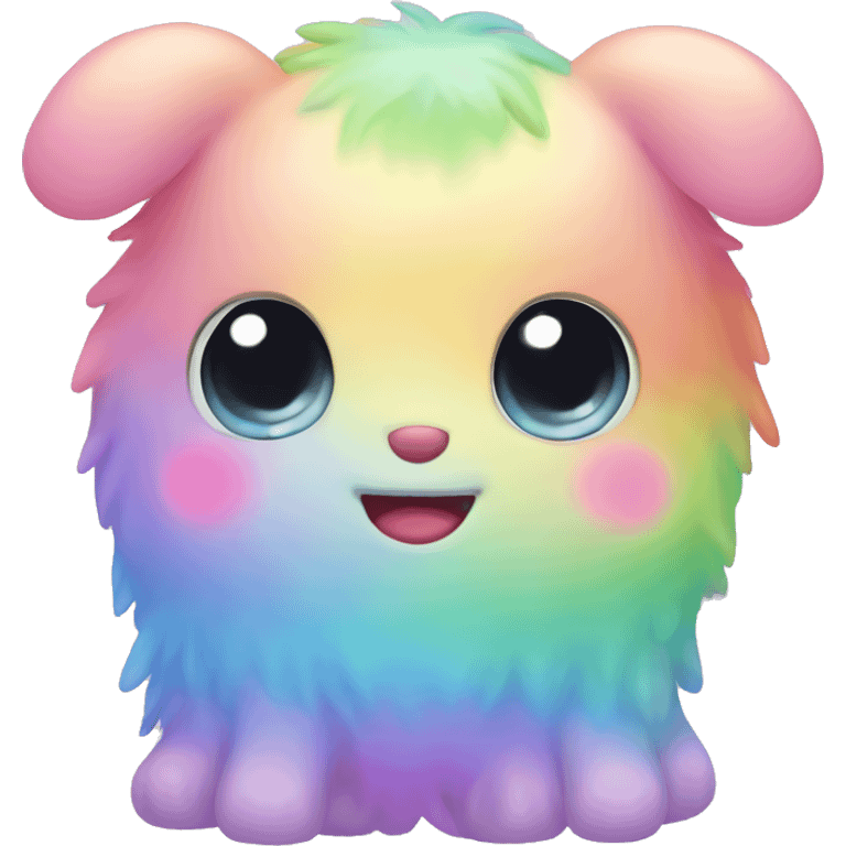 pastel rainbow kawaii creature  emoji