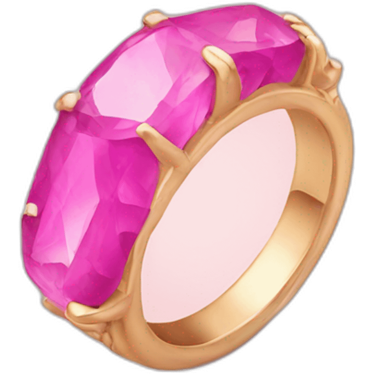 pink stone ring emoji