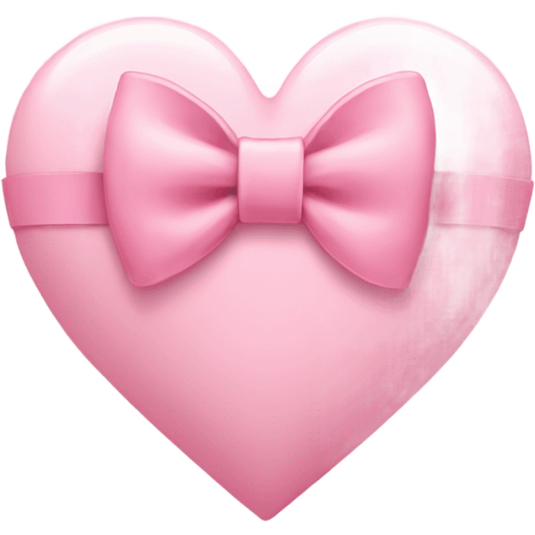 Light pink heart with bow emoji