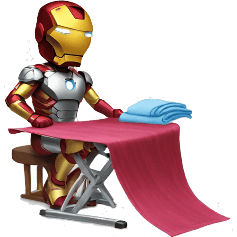 ironman ironing clothes emoji