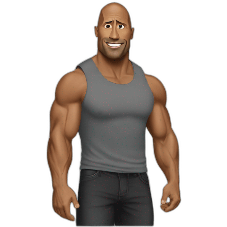 Dwayne Johnson meme emoji