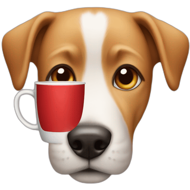 dog with red cup emoji