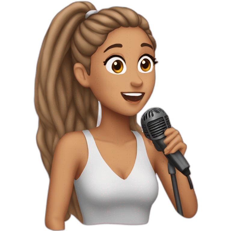 ariana grande singing emoji