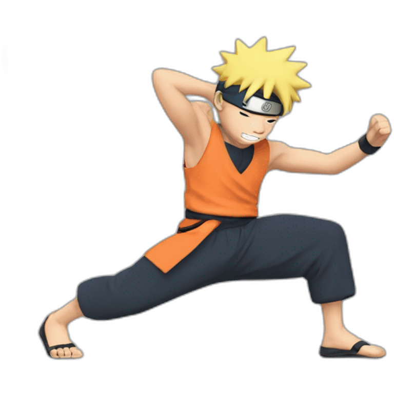 naruto exercising emoji