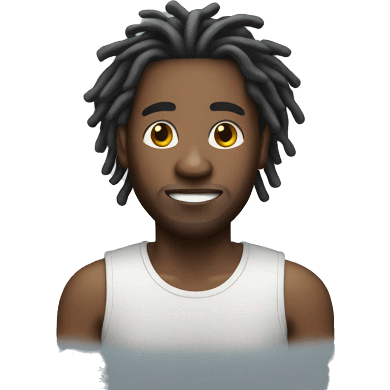 African American man with dreadlocks emoji