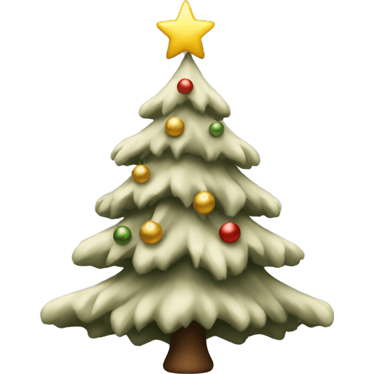 Neutral Christmas tree emoji