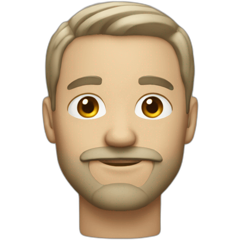 white man with facial hair and fade emoji