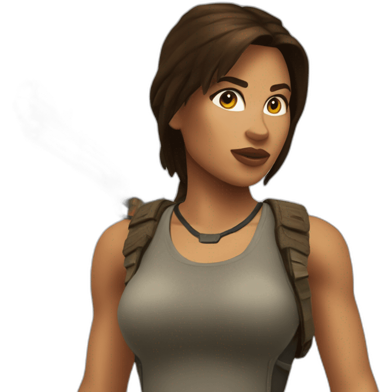 lara croft emoji