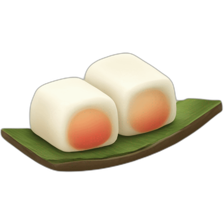 traditional Japanese food-Mochi emoji