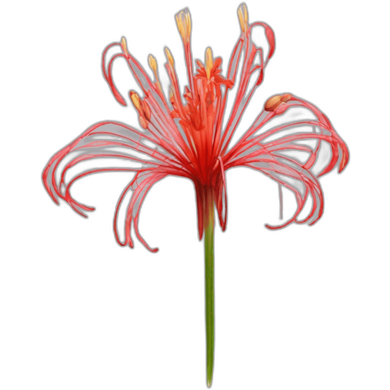 The Lycoris radiata flower emoji