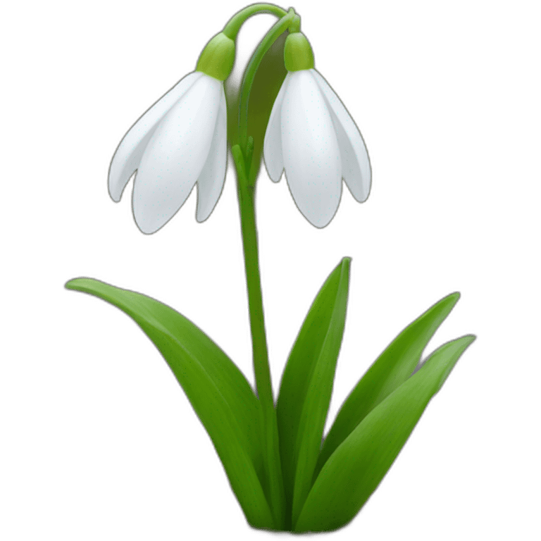 snowdrop emoji