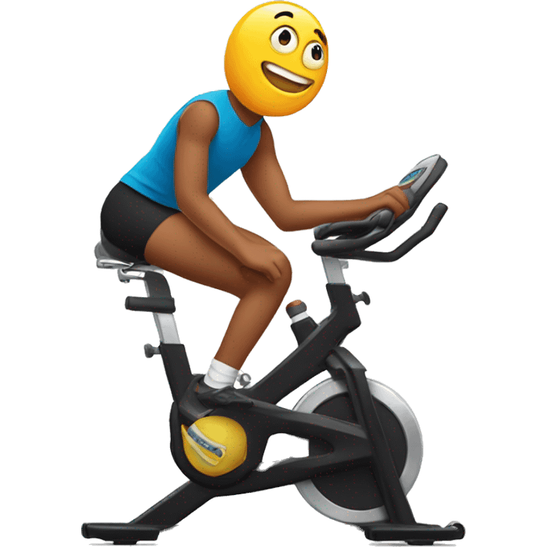 star on a stationary bike emoji