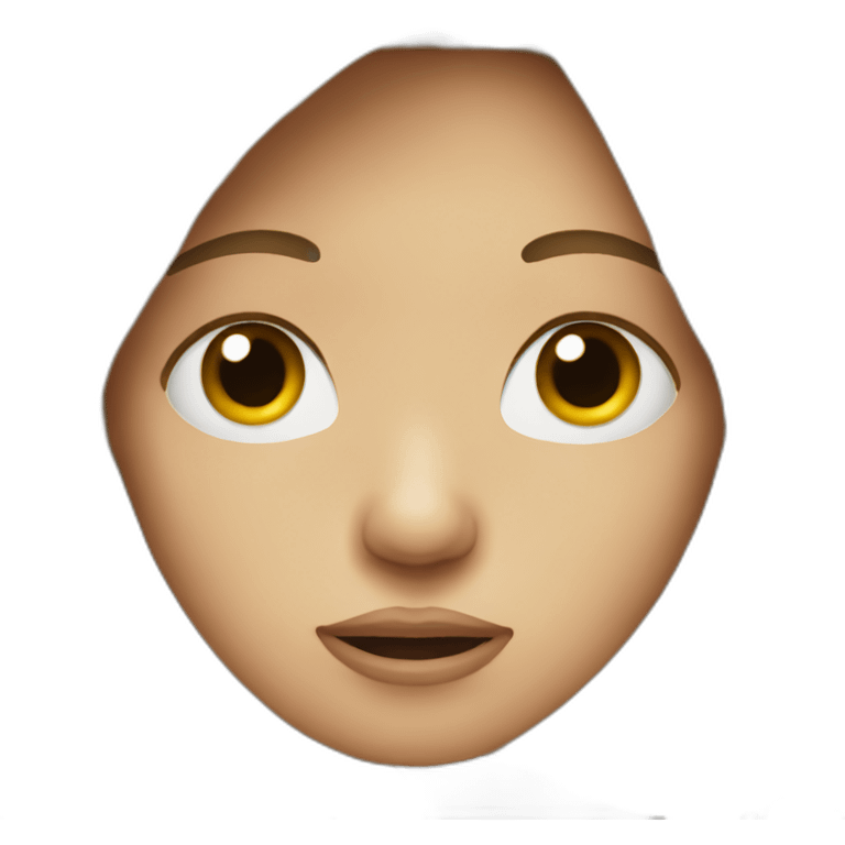 Crying female with long brunette hair emoji